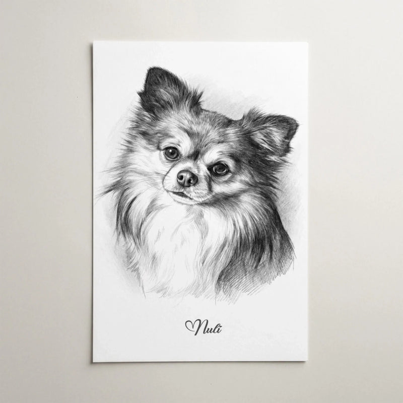 Personalised Portrait in Pencil Style