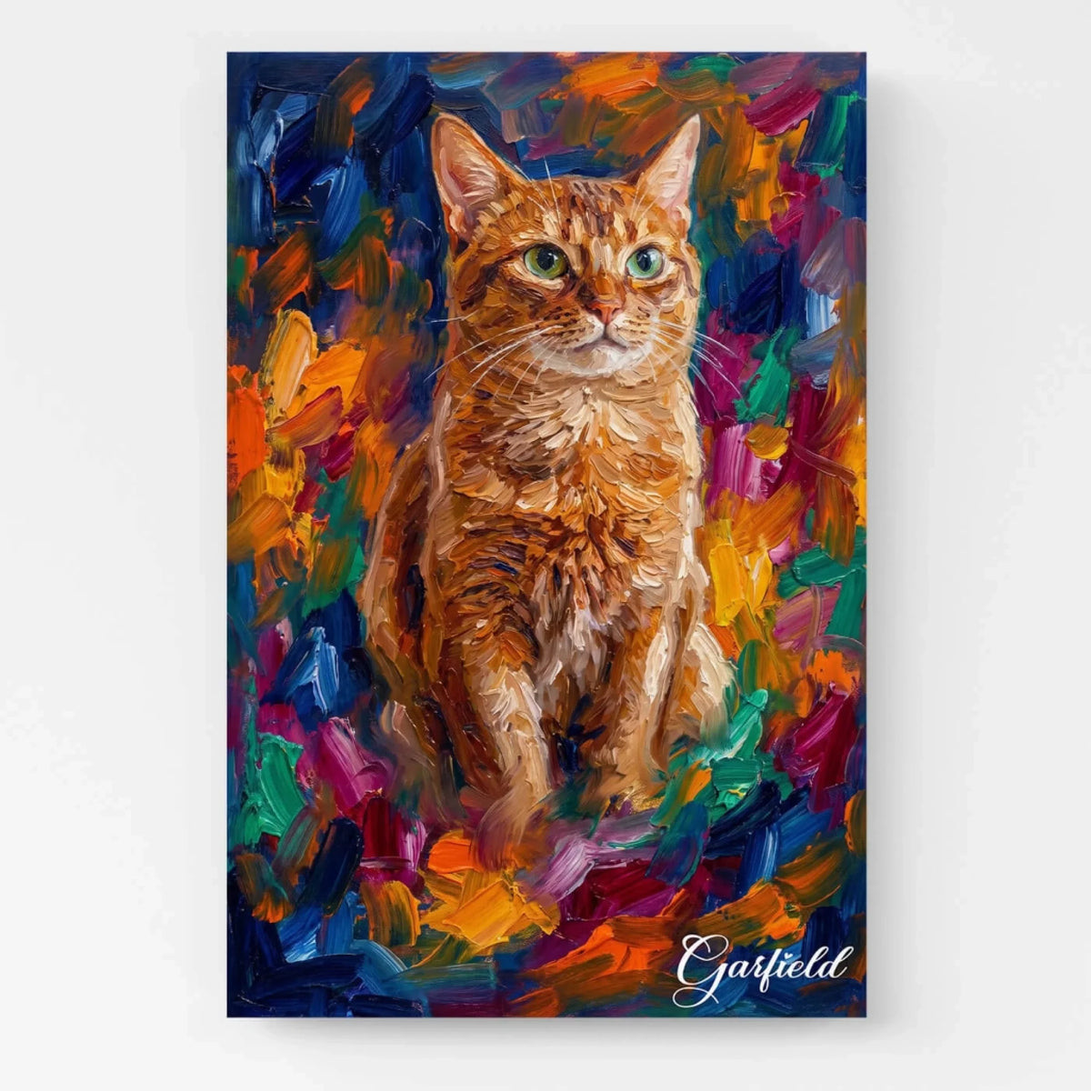 Cat Portrait in Pop Art Style from your photo - canvas