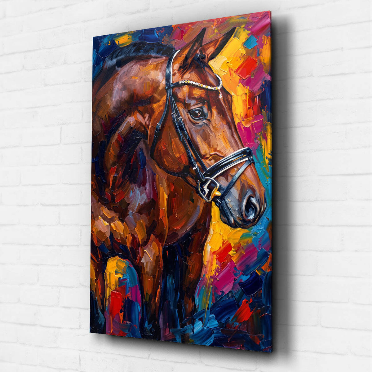 Horse Portrait in Pop Art Style from your photo - acrylic glass