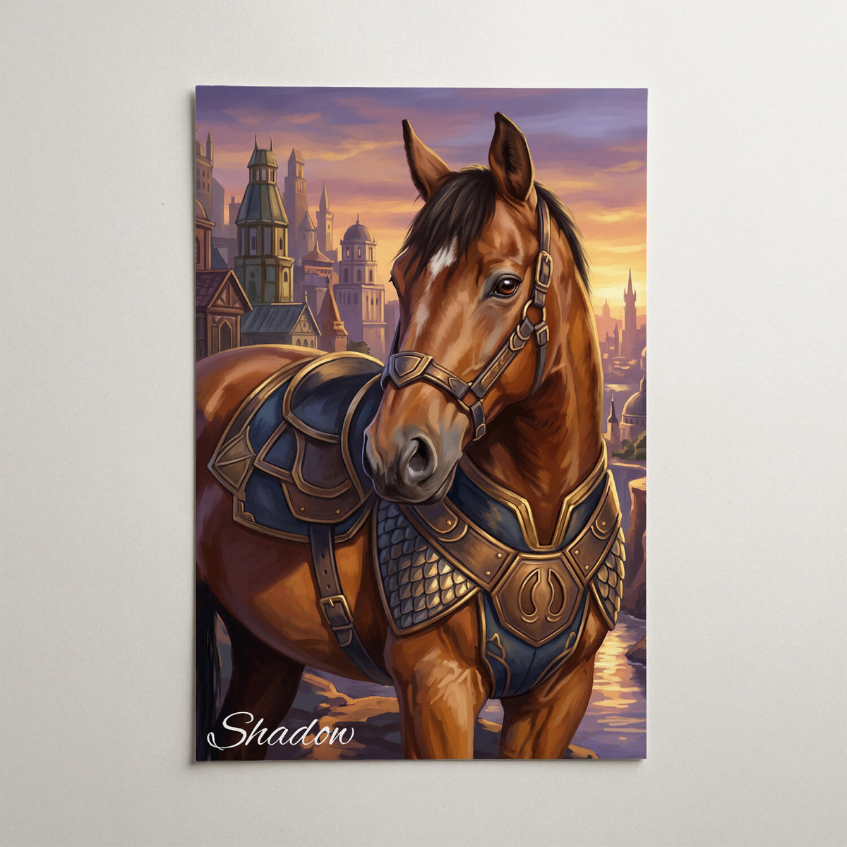 Personalised Superhero Horse Portrait from your photo - poster