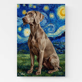 Cat portrait in Van Gogh style from your photo - canvas