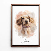 hundeportrait-leinwand-schattenfugenrahmen
