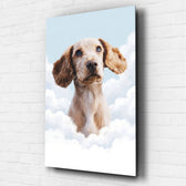 Horse portrait on clouds from your photo - acrylic glass
