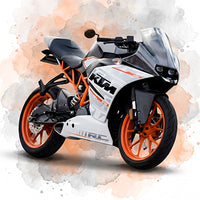 Motorcycle Watercolour
