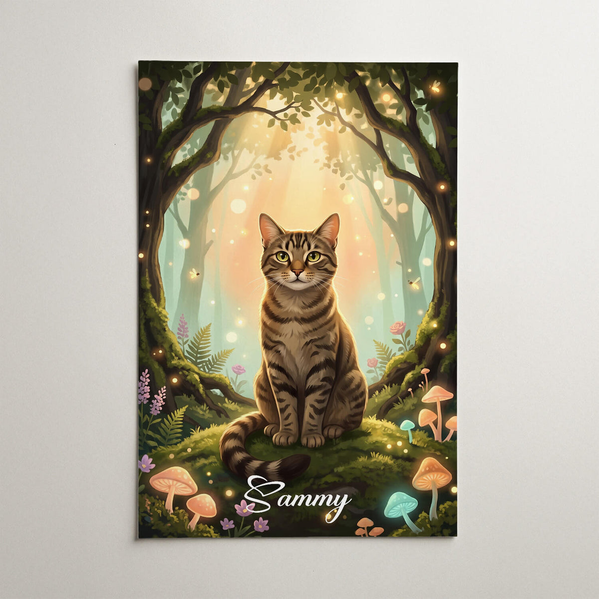 Cat Portrait in Fantasy / Cartoon Style from your photo - poster