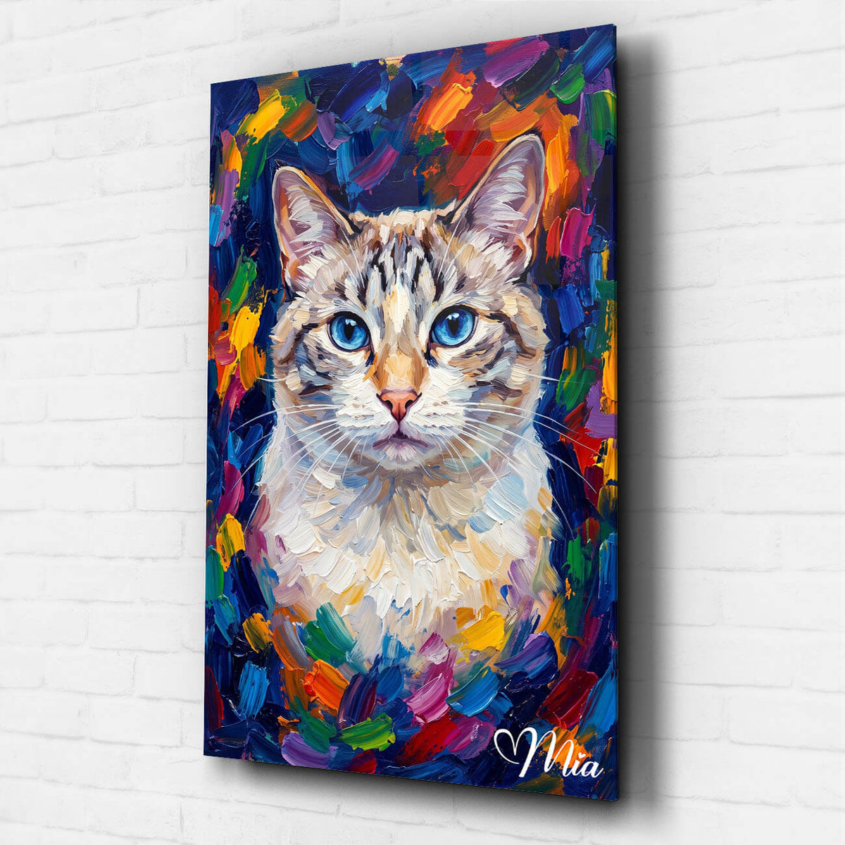 Cat Portrait in Pop Art Style from your photo - acrylic glass