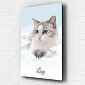Horse portrait on clouds from your photo - acrylic glass