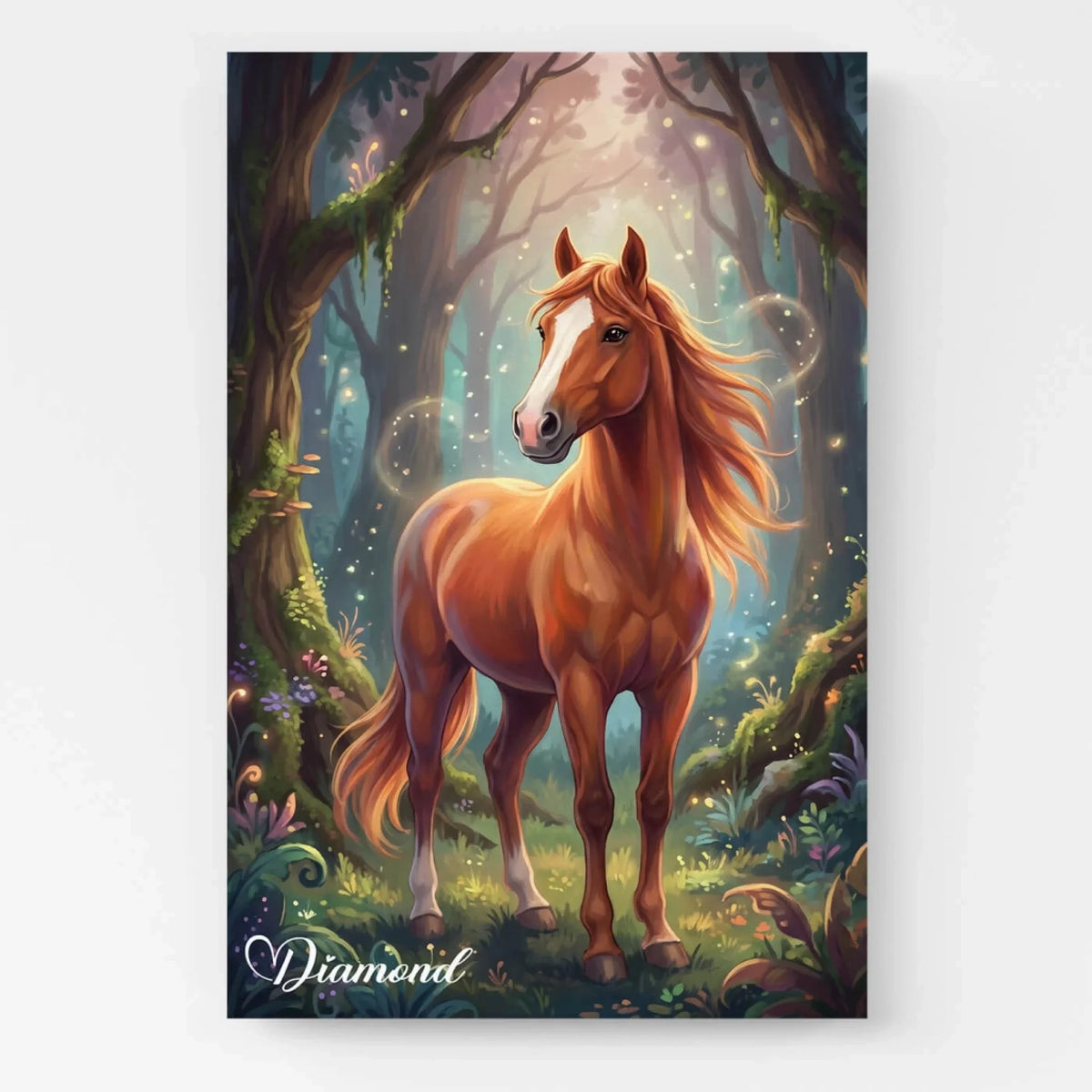 Horse Portrait in Fantasy / Cartoon Style from your photo - poster