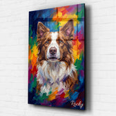 Dog portrait in pop art style from your photo - acrylic glass