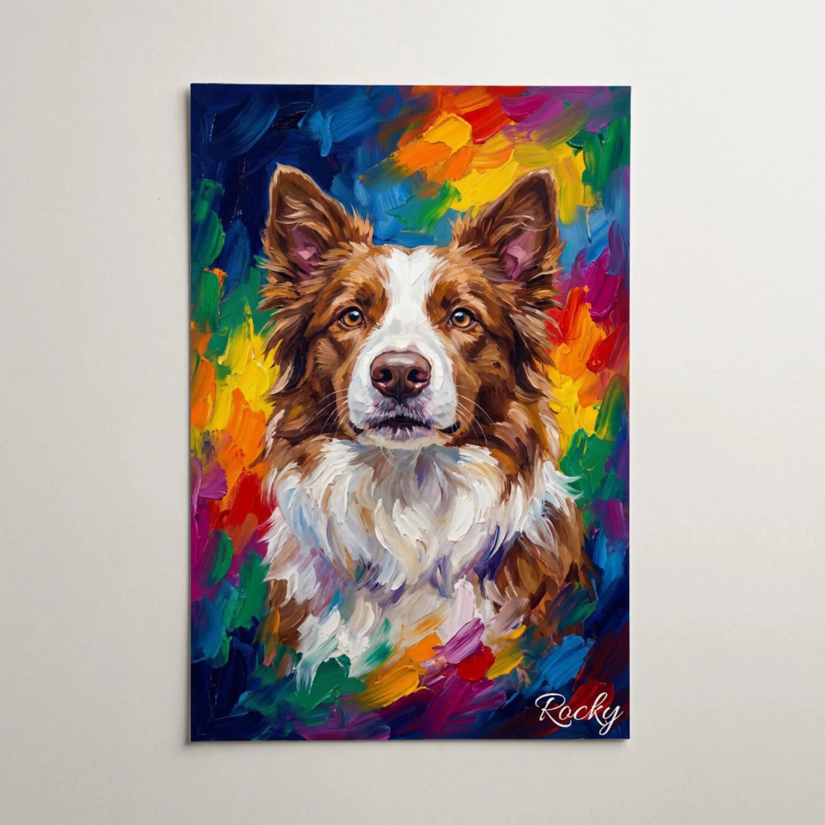Dog Portrait in Pop Art Style from your photo - poster