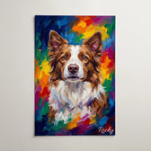 Dog portrait in pop art style from your photo - poster