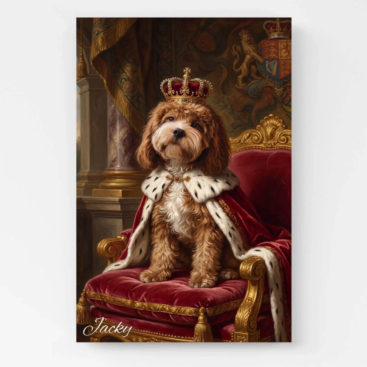 Dog Portrait in Renaissance Style from your photo - canvas