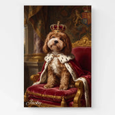 Dog portrait in Renaissance style from your photo - canvas