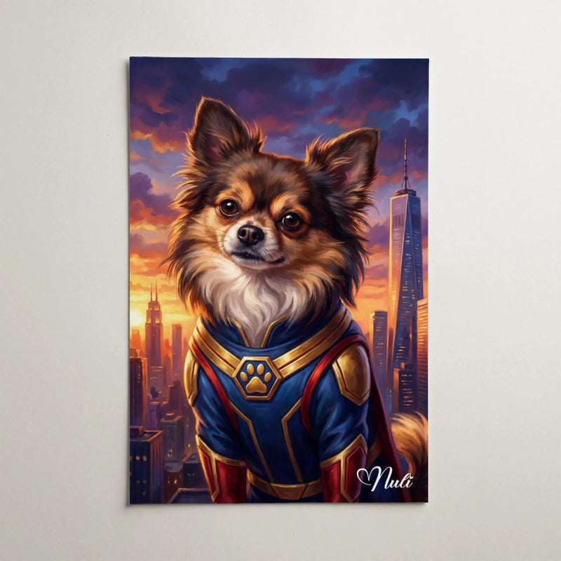 Personalised Superhero Pet Portrait