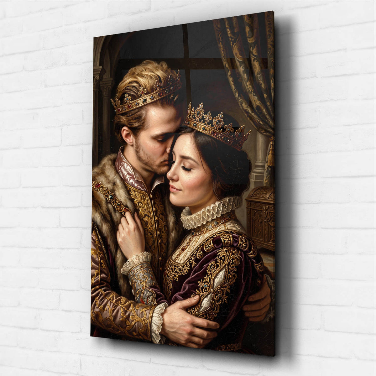 Couple & Family Portrait in Renaissance Style from your photo - acrylic glass