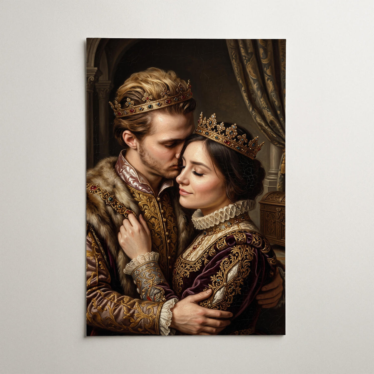 Couple & Family Portrait in Renaissance Style from your photo - poster