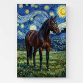 Cat portrait in Van Gogh style from your photo - canvas