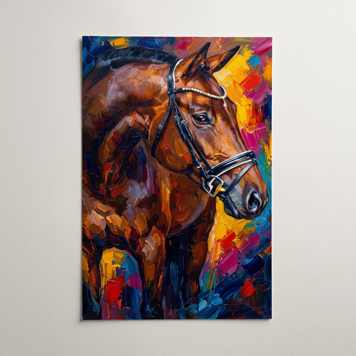 Horse Portrait in Pop Art Style from your photo - poster