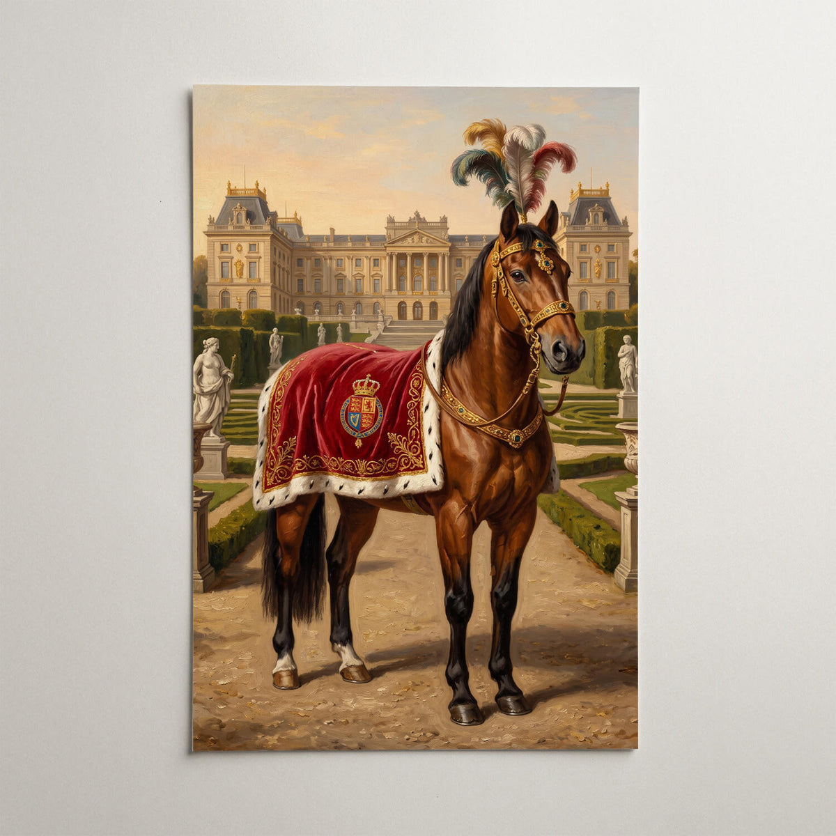 Horse Portrait in Renaissance Style from your photo - poster